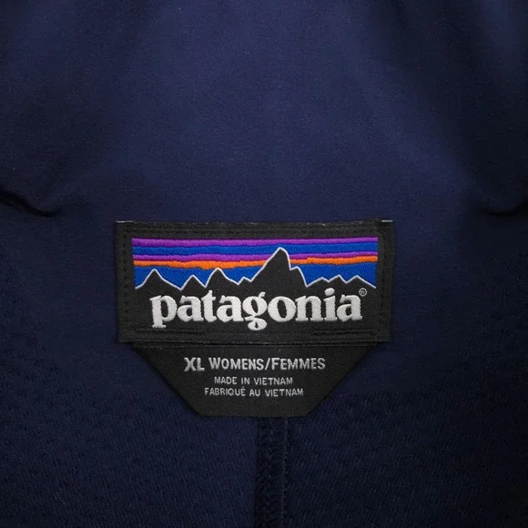 Patagonia Adze Jacket Womens XL Blue Wind Water Resistant Softshell Midweight - Picture 9 of 12